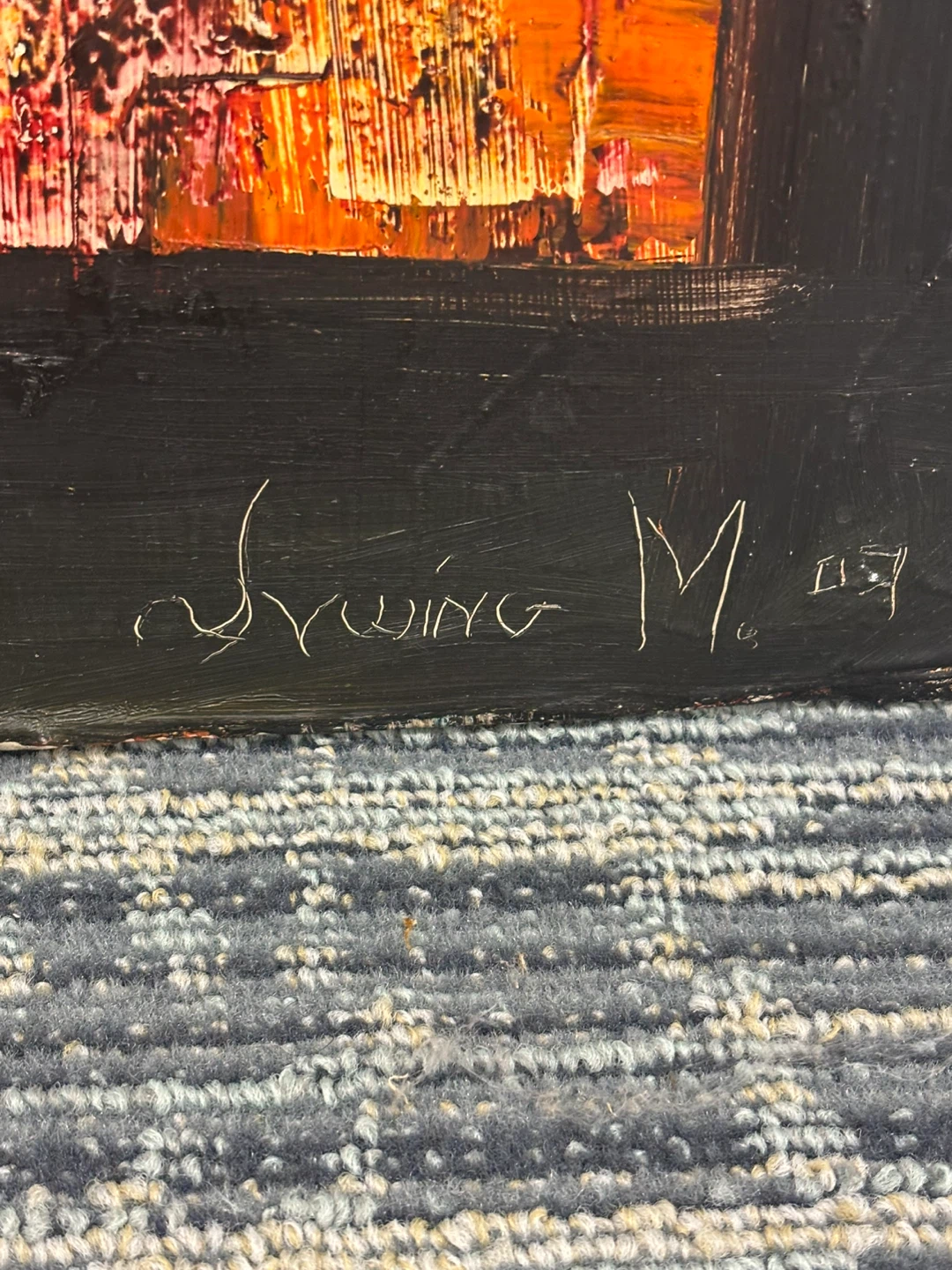 Original Abstract Painting by Irving M. - photo 4