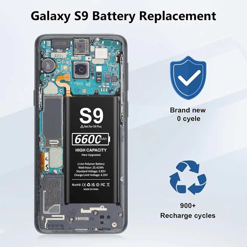 Galaxy S9 Replacement Battery 6600mAh - photo 2