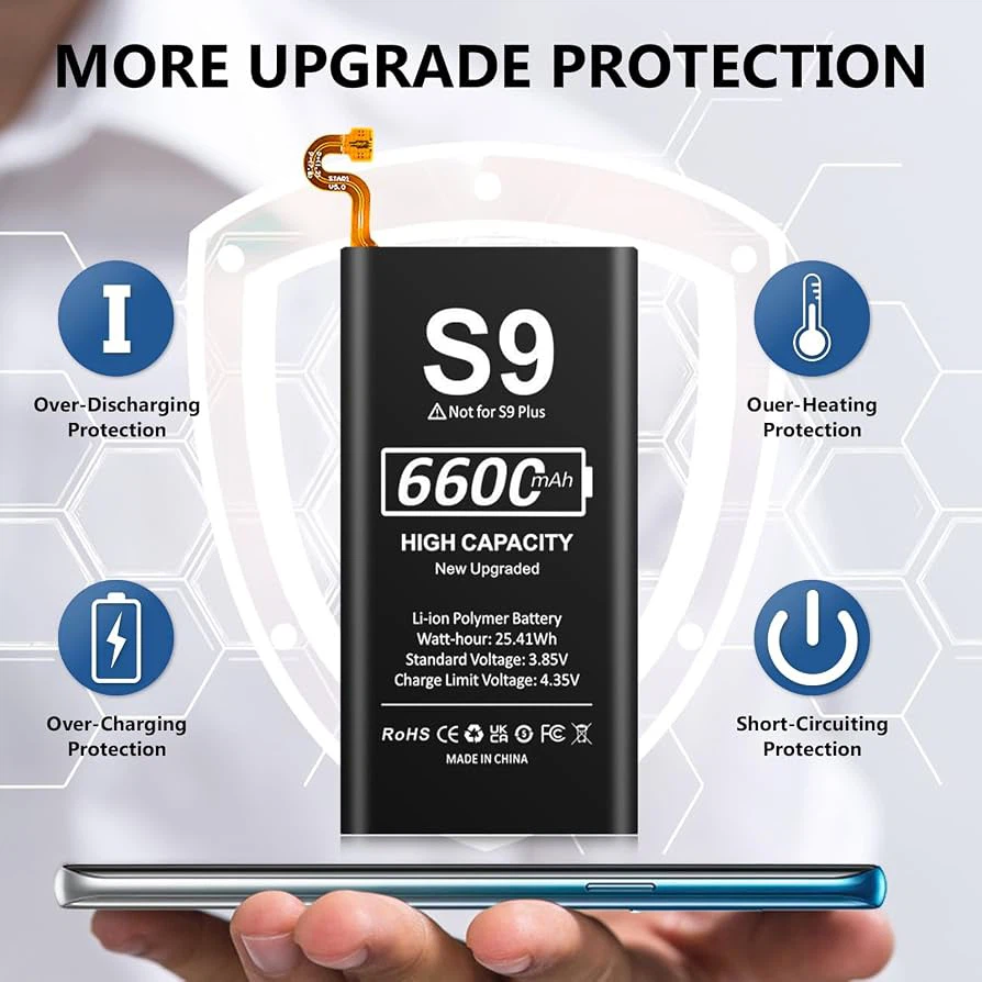 Galaxy S9 Replacement Battery 6600mAh - photo 4