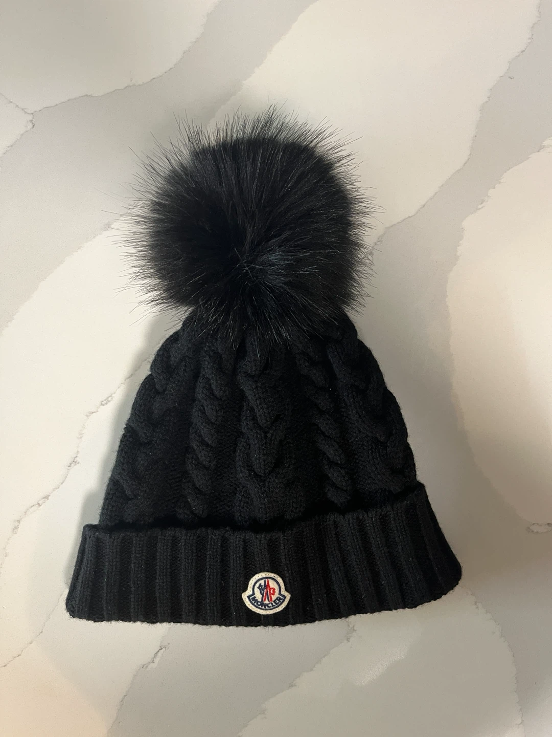 Moncler - Wool & Cashmere Blend Beanie with Pom Pom - photo 2
