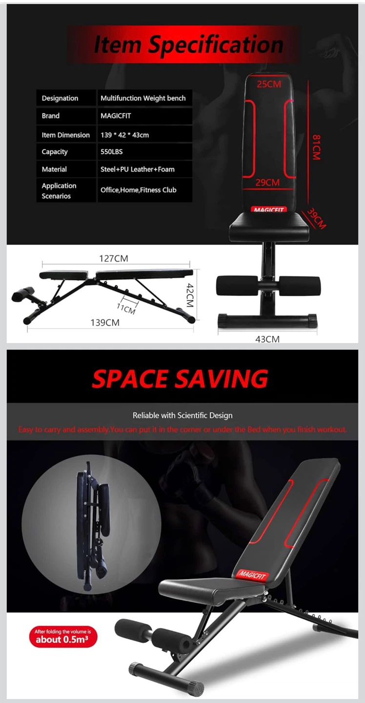 Workout Set: Bench, 100 lb Dumbbell Set, Scale & Accessories. - photo 4