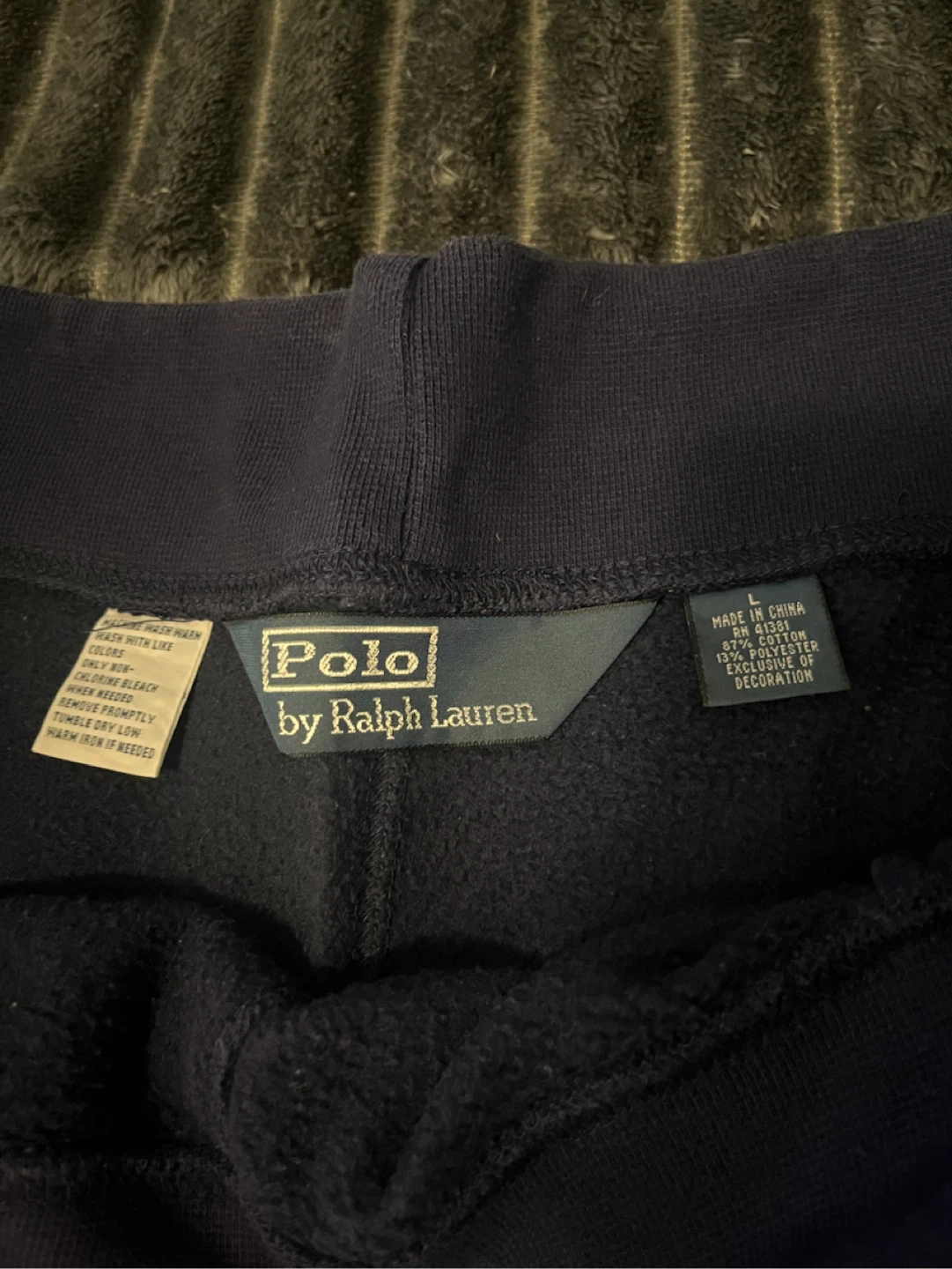 Polo Ralph Lauren Navy Blue Sweats size L - photo 4