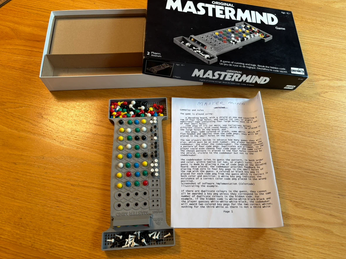 Original Mastermind Board Game
