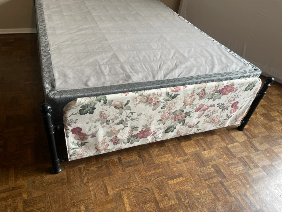 Wayfair Queen Floral Upholstered Metal Bed Frame - photo 3