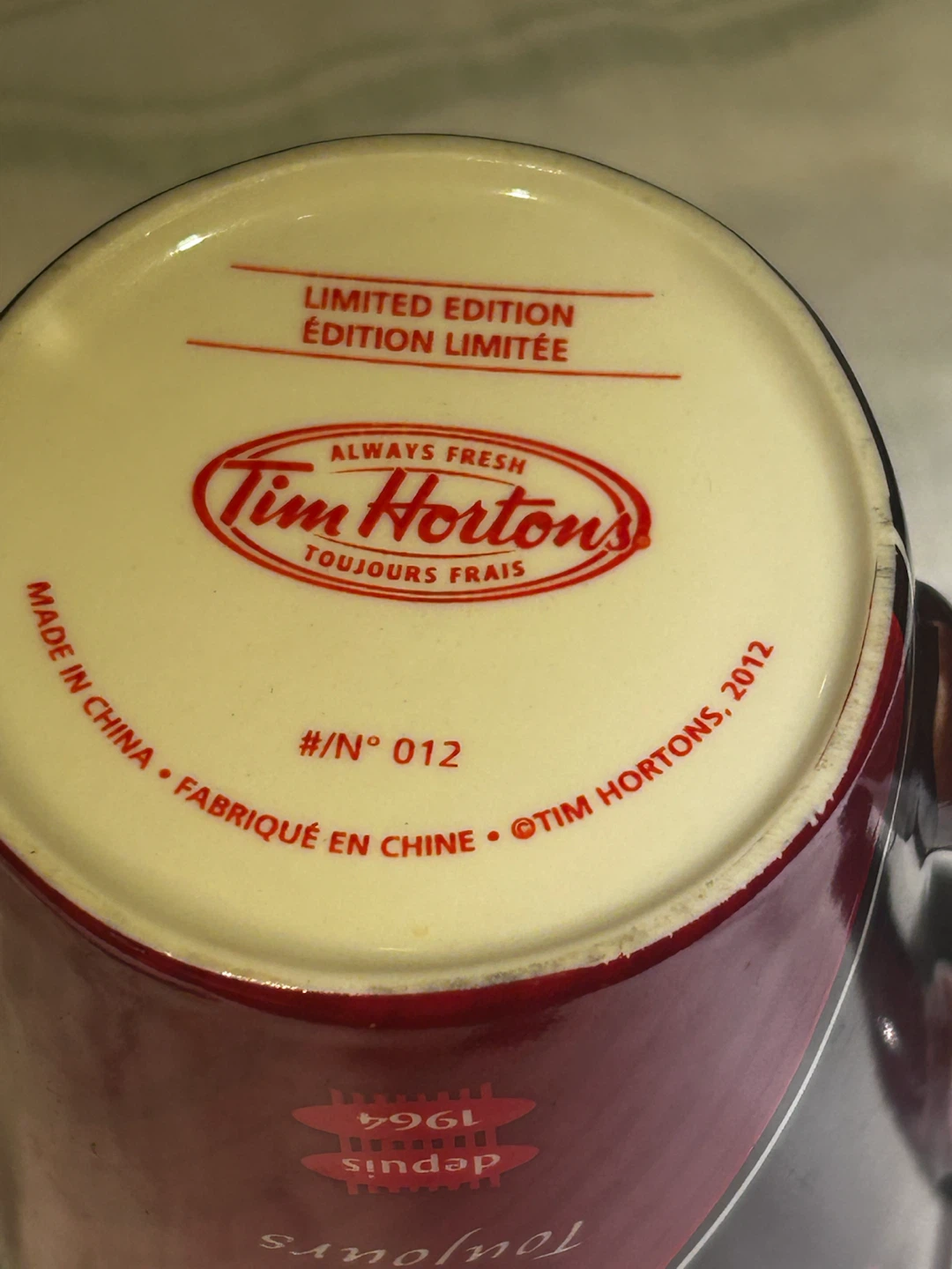 Limited Edition 2012 Tim Hortons Coffee Mug - photo 4