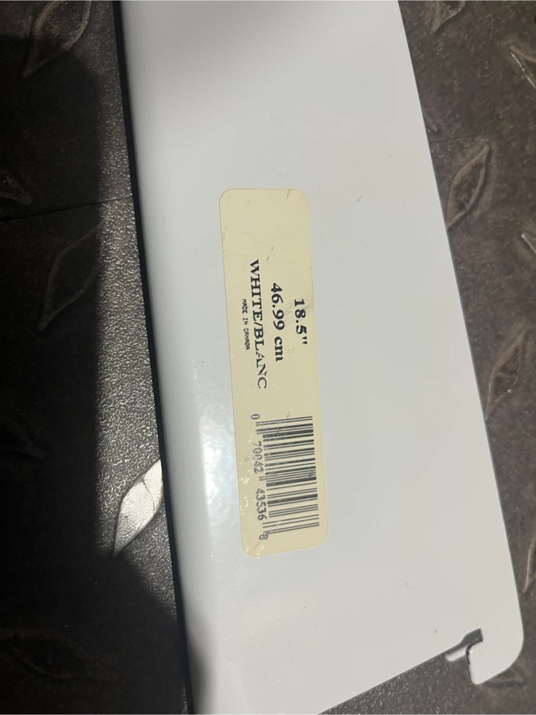 16 White Metal Shelf Bracket 18.5 inch - photo 2