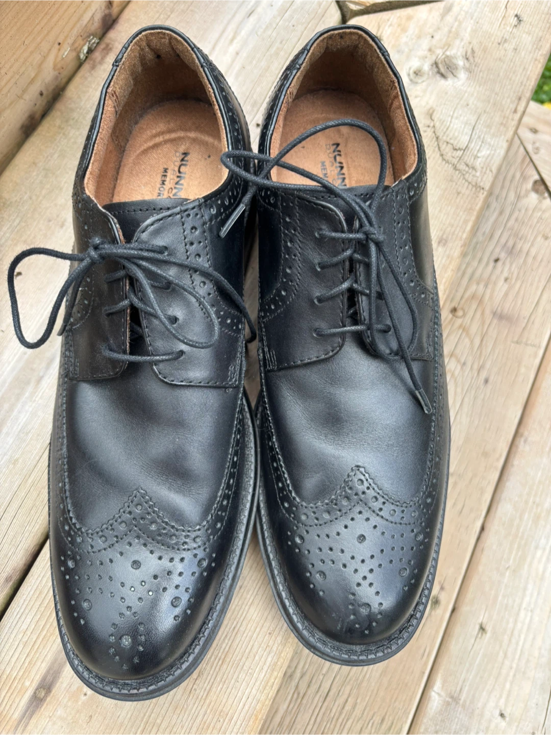 9.5 Nunn Bush Black Dress Shoes
