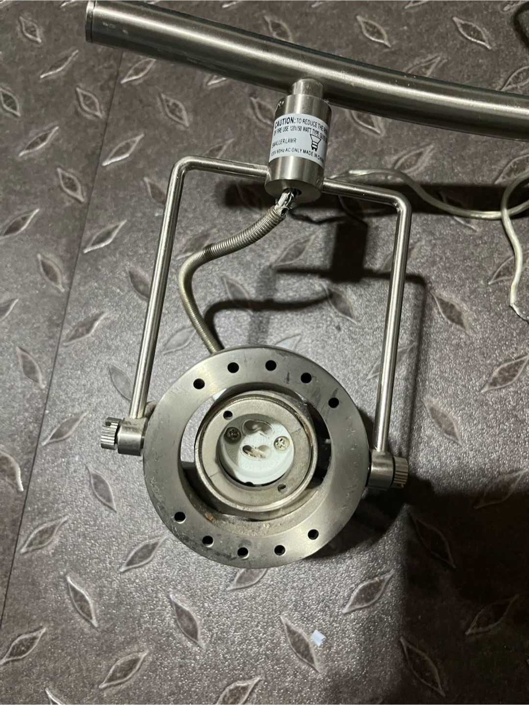 3-Light Brushed Nickel Track Lighting Fixture - photo 2