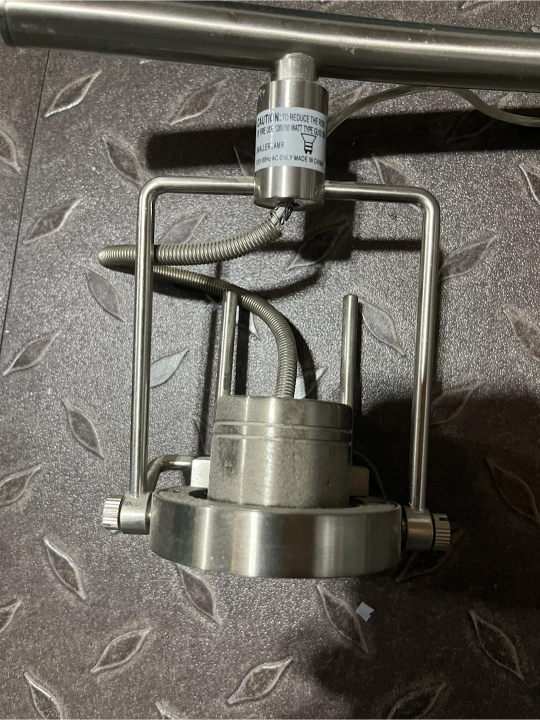 3-Light Brushed Nickel Track Lighting Fixture - photo 3
