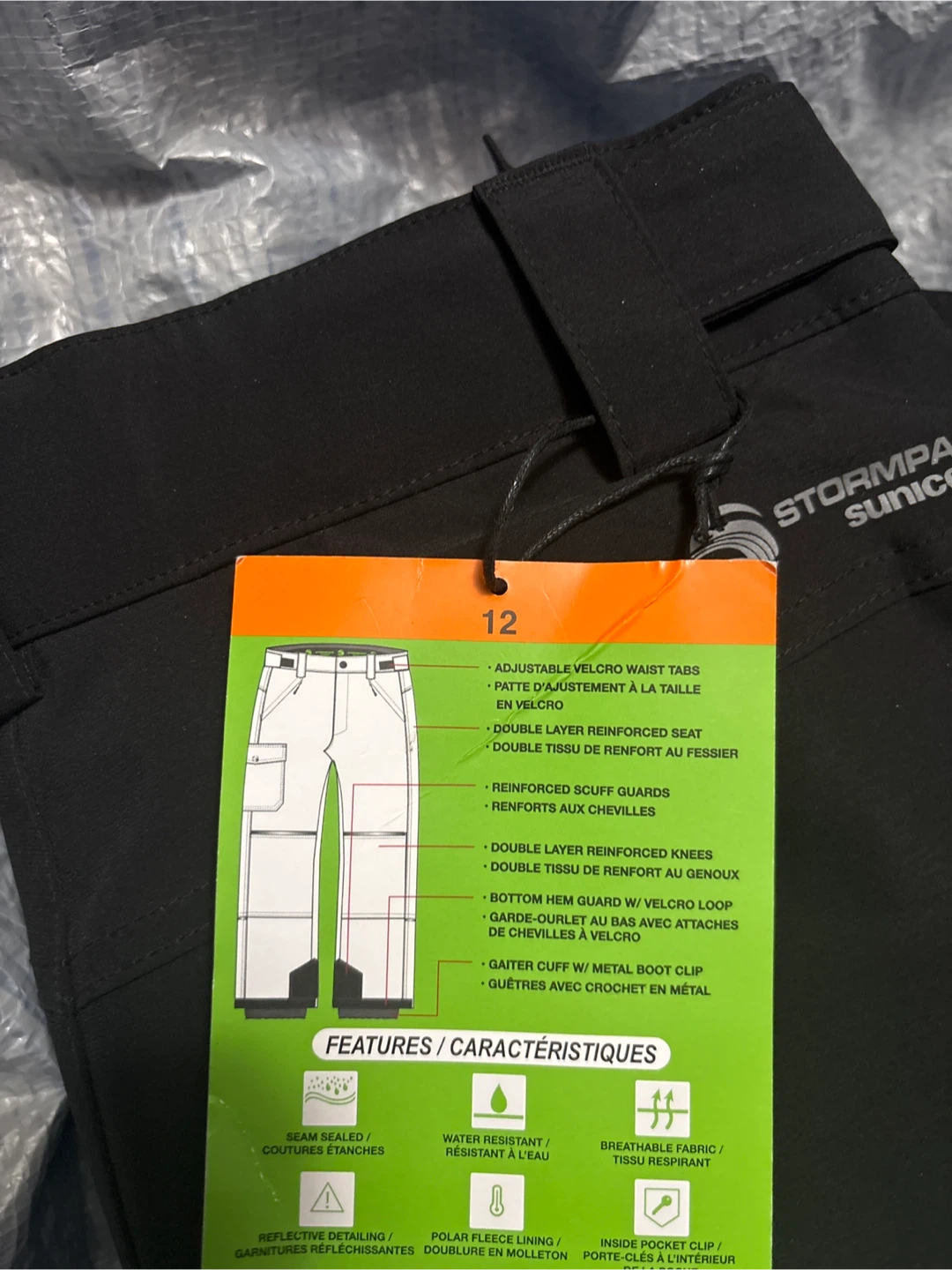 Stormpack Sunice Youth/kids Snowpants, Size 12 - photo 3