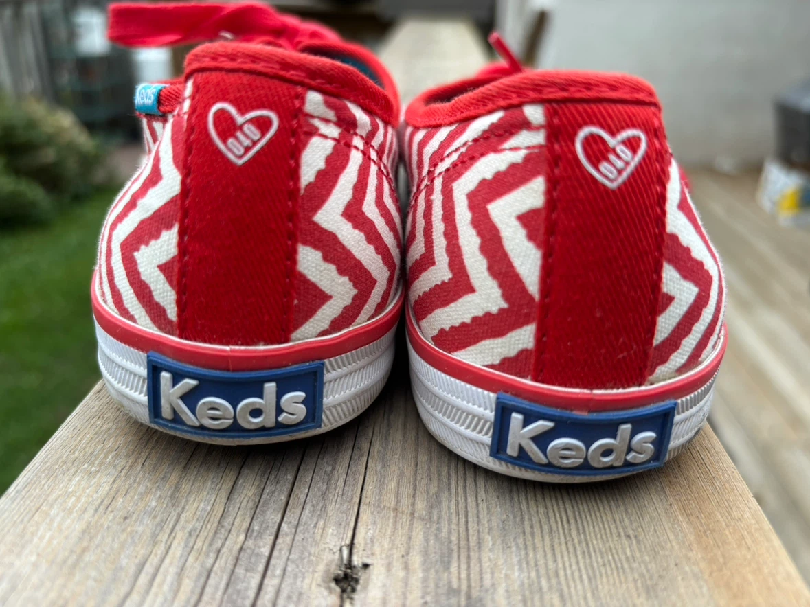 8-Keds Taylor Swift Chevron Sneakers Red/White - photo 2