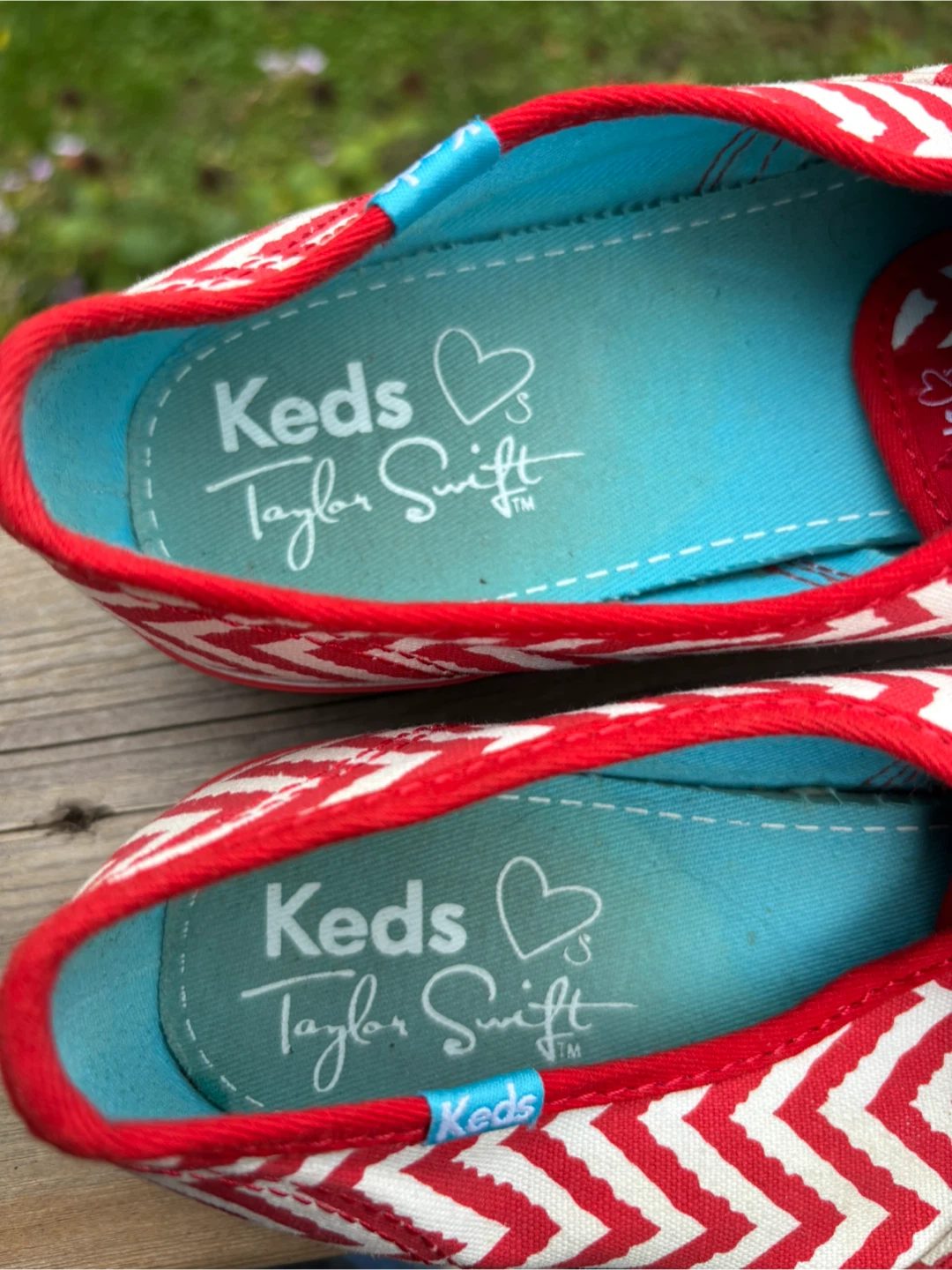 8-Keds Taylor Swift Chevron Sneakers Red/White - photo 3