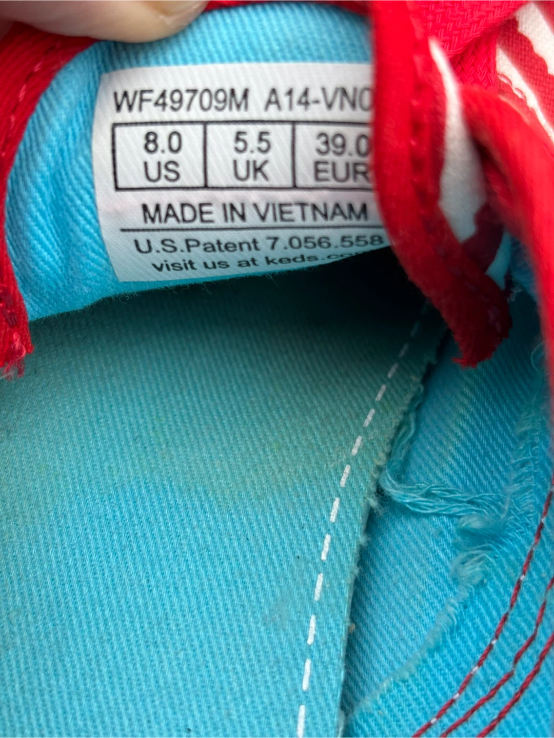 8-Keds Taylor Swift Chevron Sneakers Red/White - photo 4