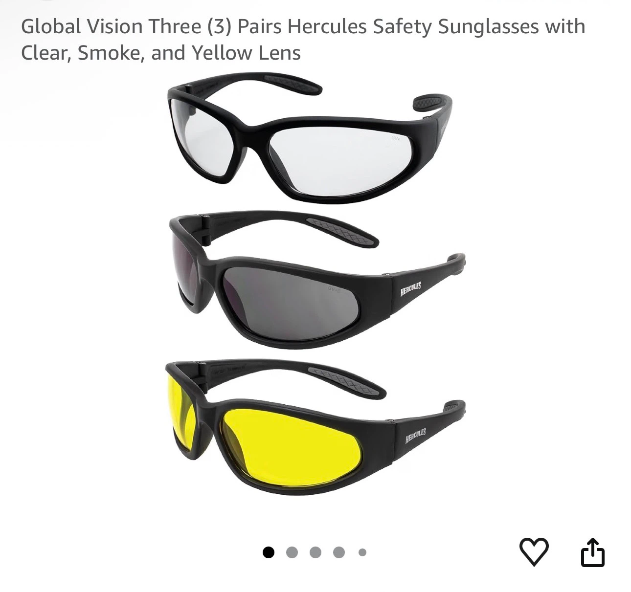 Hercules Glasses – 3-Pair Bundle – $30