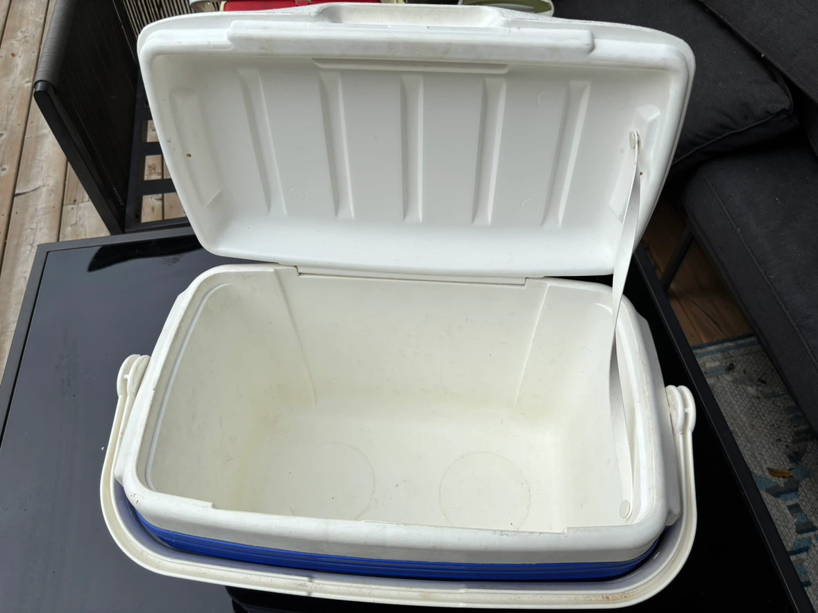 Thermos Blue and White Cooler - photo 3