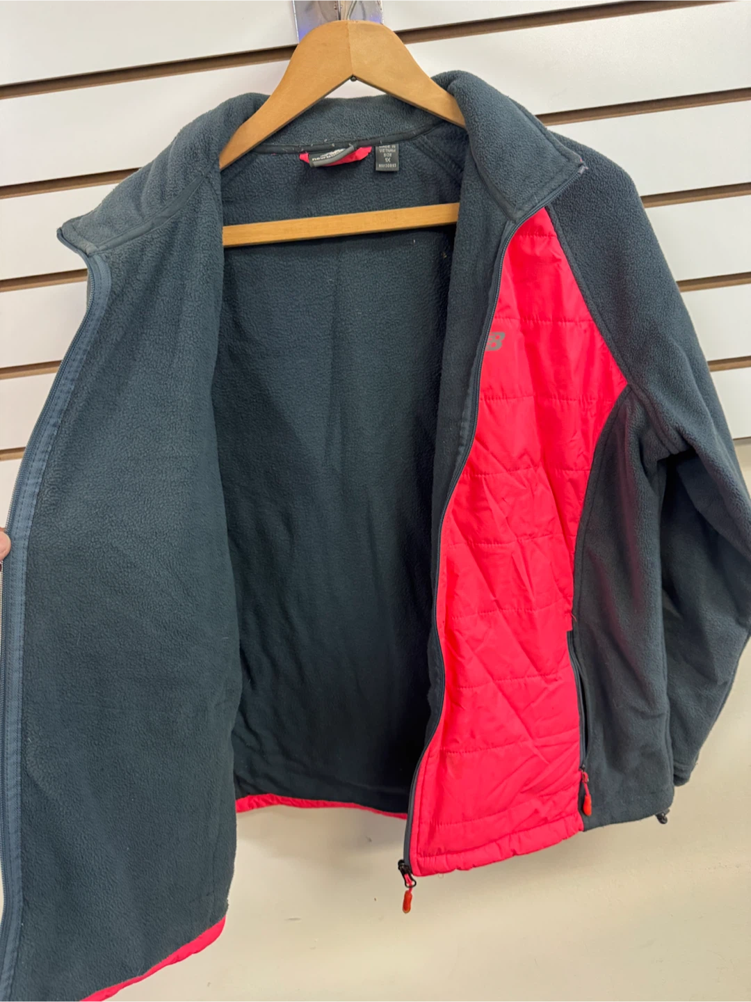 New Balance Fleece Jacket - Pink/Gray - photo 4