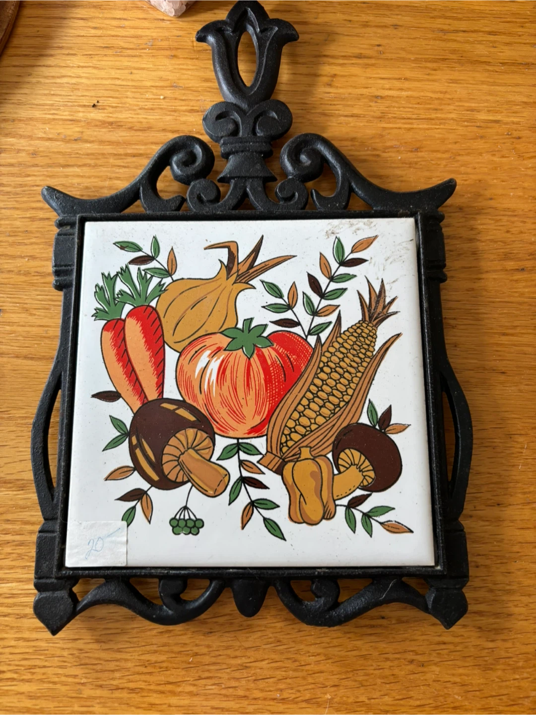 Vintage Cast Iron Vegetable Trivet