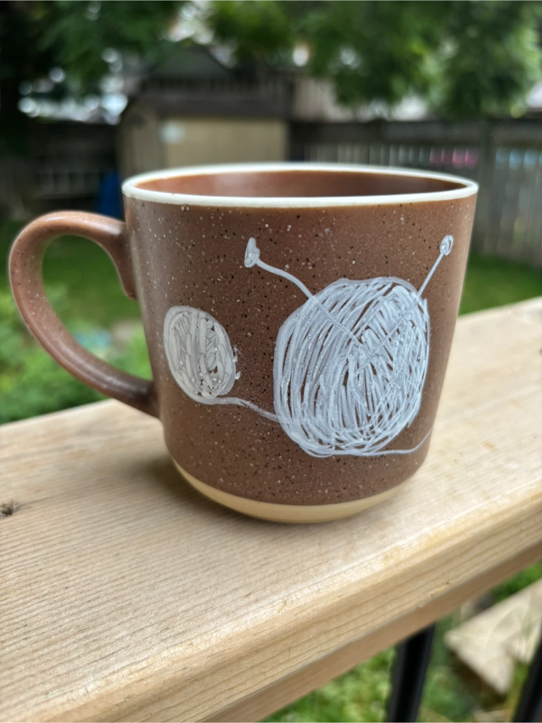 Ceramic Knitting Yarn Ball Coffee Mug - photo 2