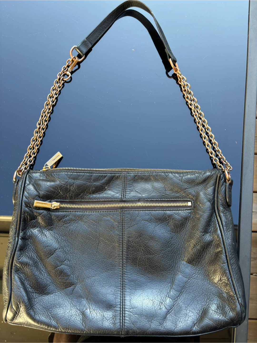Danier black leather handbag - photo 3