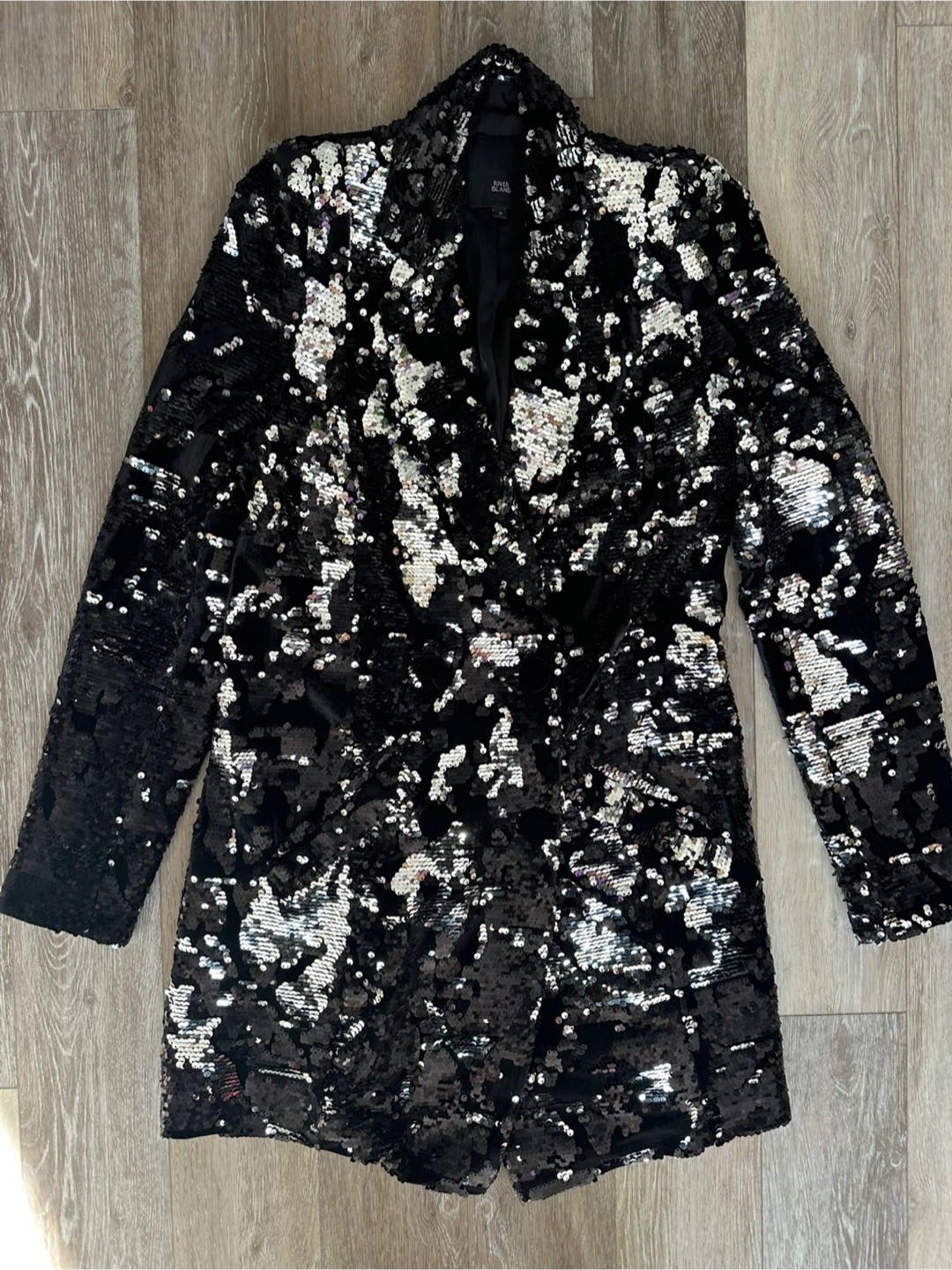 River Island velvet Sequin Blazer/Jacket Size 10