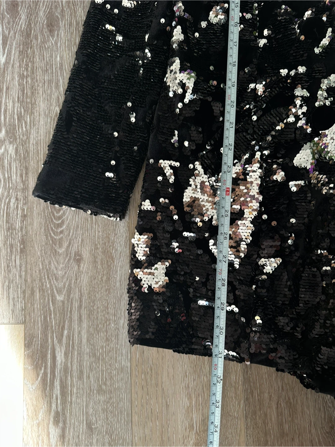 River Island velvet Sequin Blazer/Jacket Size 10 - photo 4