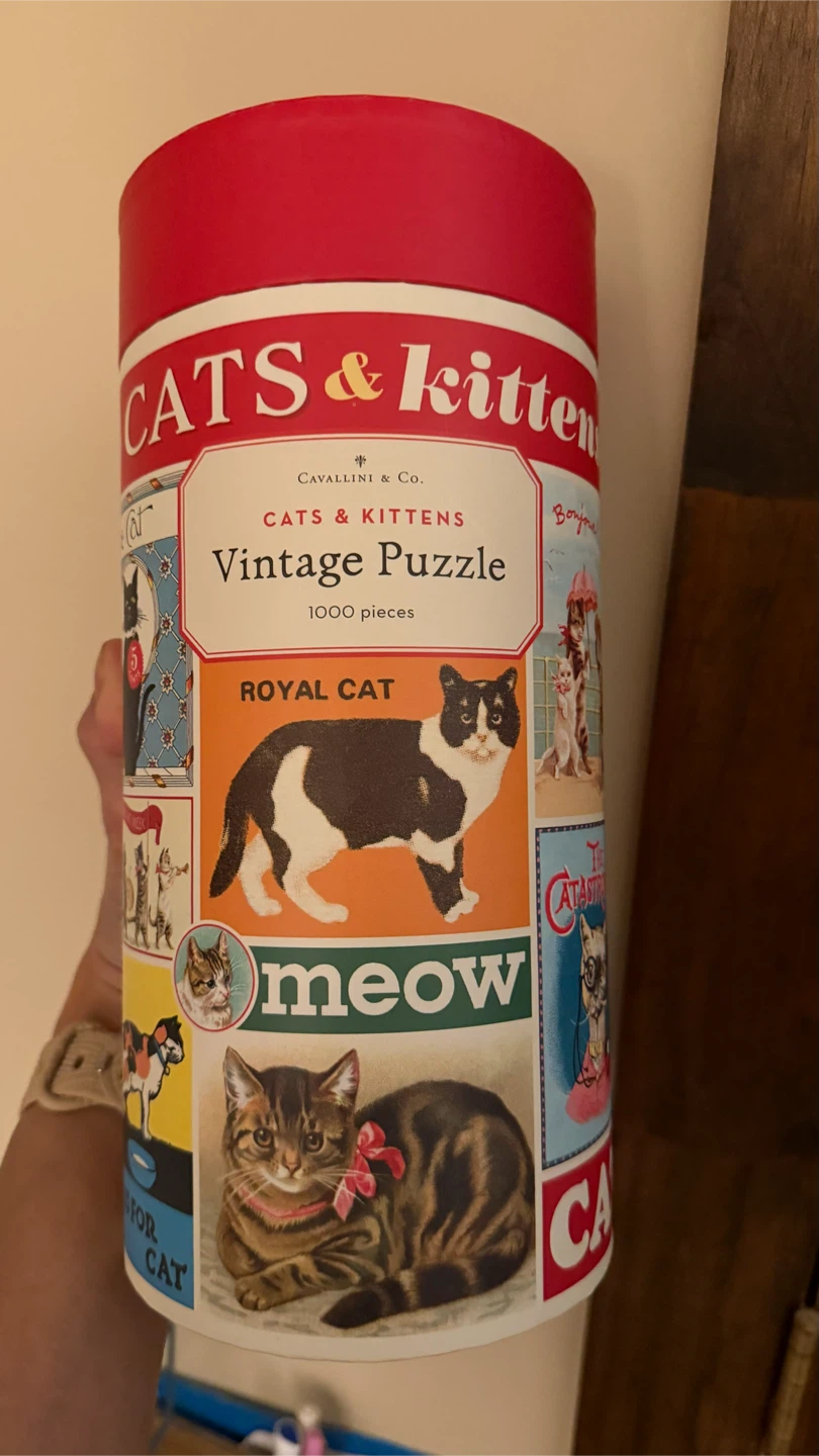 Cavallini & Co. Cats & Kittens 1000-Piece Vintage Puzzle