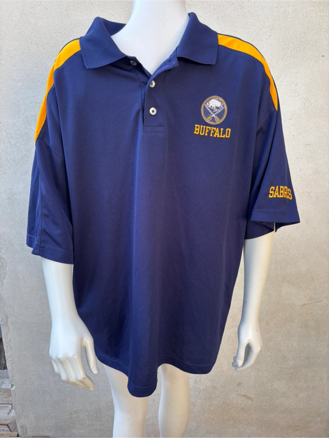 Buffalo Sabres NHL Vintage Polo Shirt Size XL - Knights Apparel