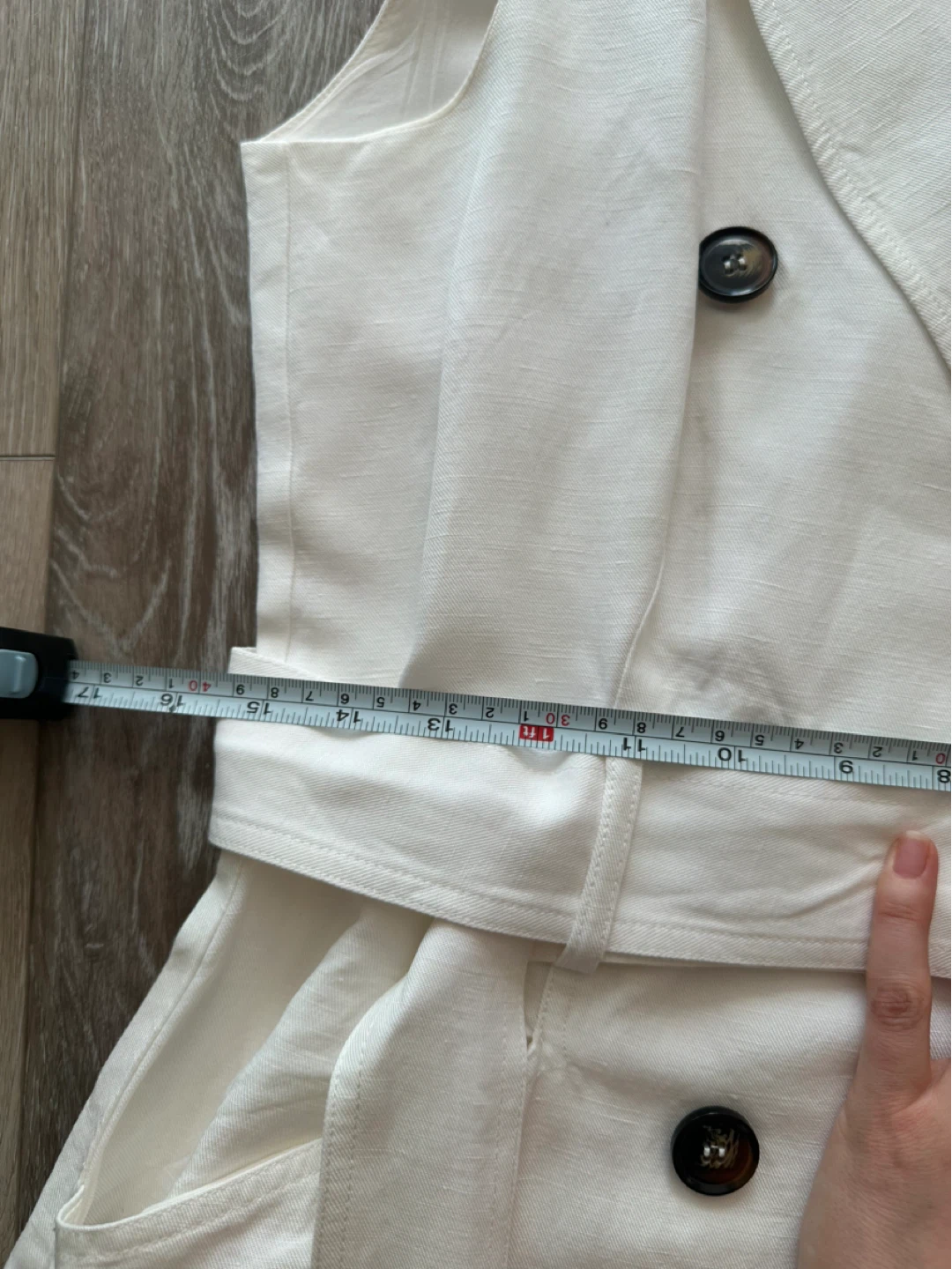 Reiss Off-white Double-Breasted Vest Dress - photo 5