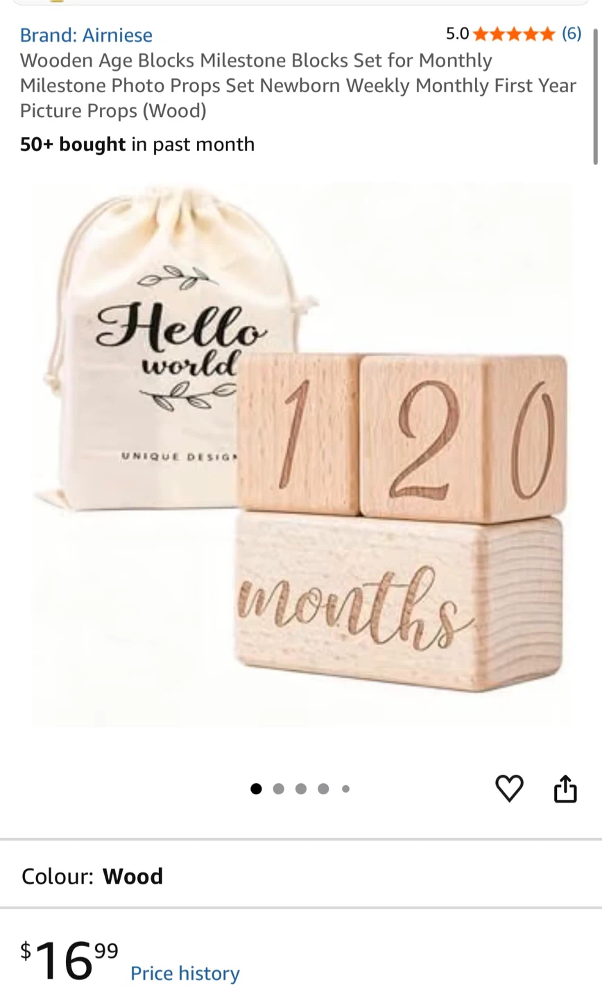 Baby Milestone Photo Props Set - photo 2