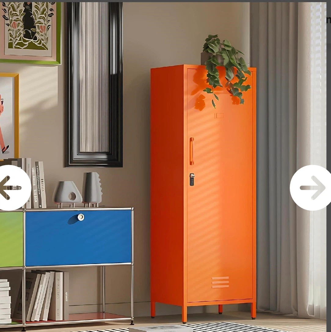 Orange Metal Storage Locker - photo 4