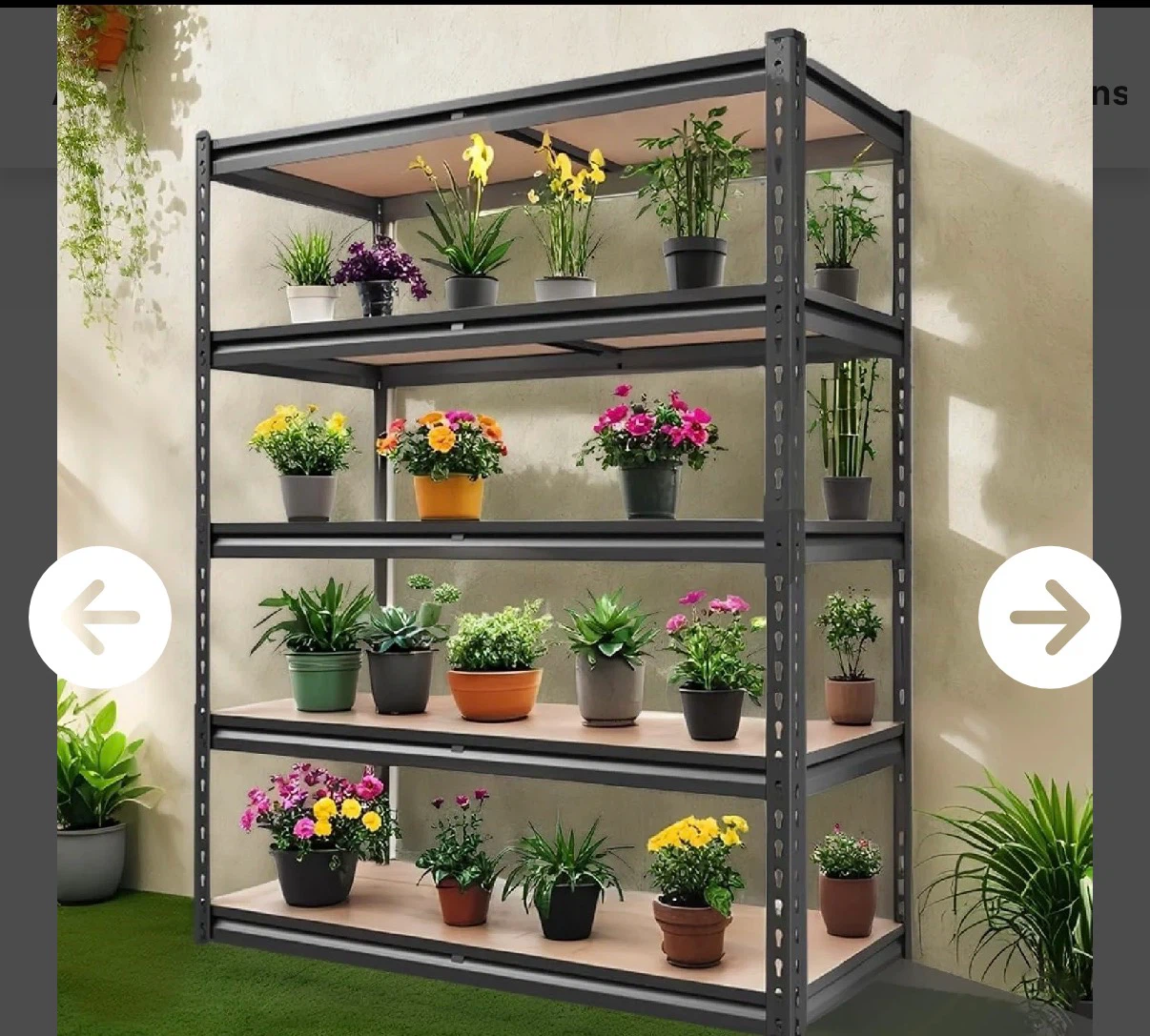 Samrelax 5-Tier Garage Storage Rack