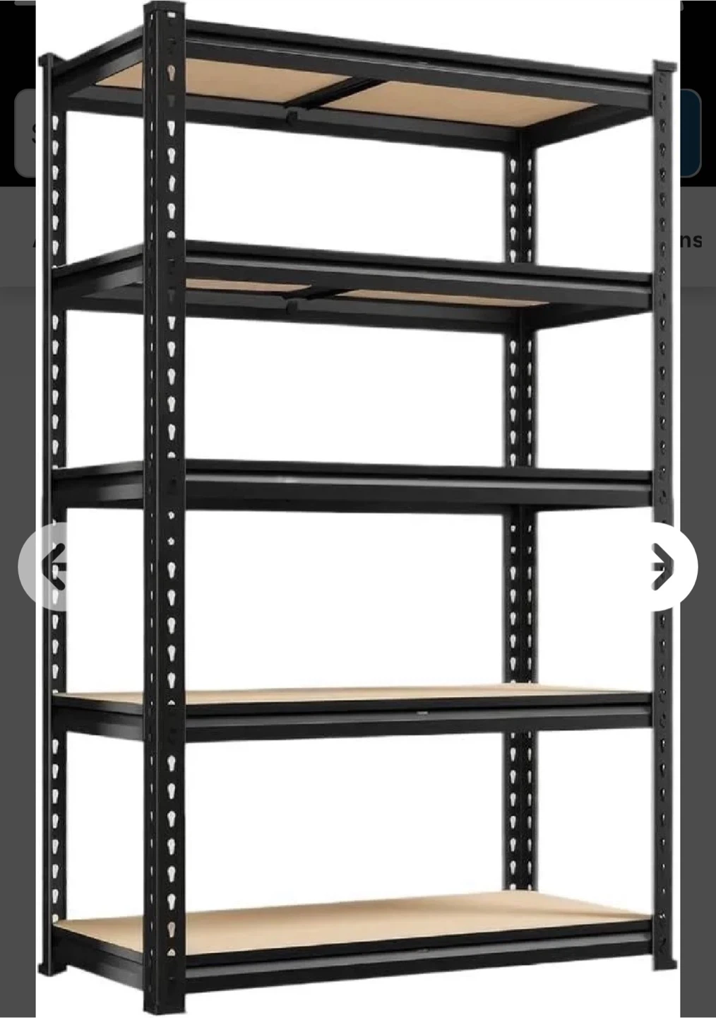 Samrelax 5-Tier Garage Storage Rack - photo 2