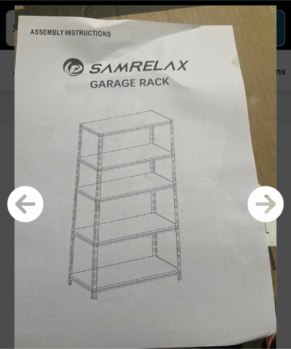 Samrelax 5-Tier Garage Storage Rack - photo 3