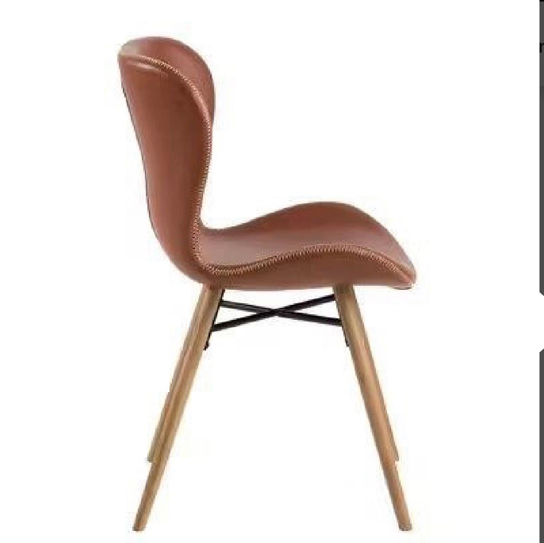 Set of 4 Faux Leather Dining Chairs - photo 3