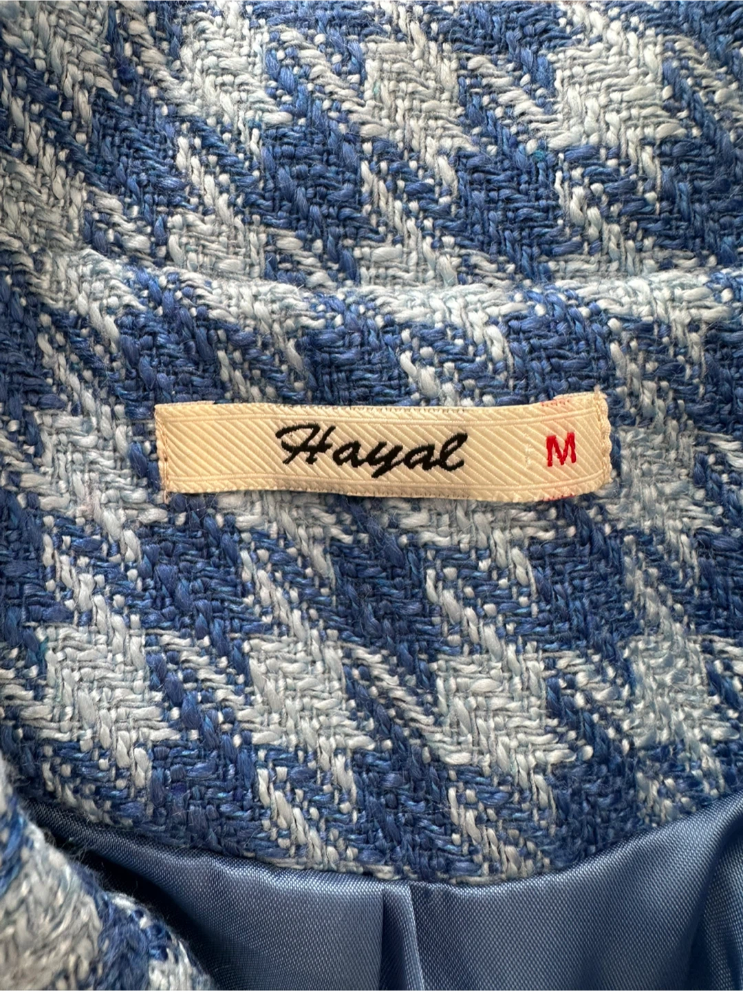 Hayal Blue Houndstooth Blazer S - photo 2