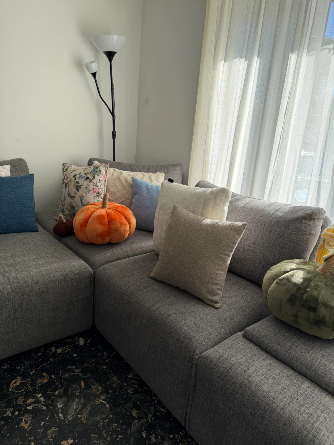 Large Modular Grey Sectional Sofa - photo 2