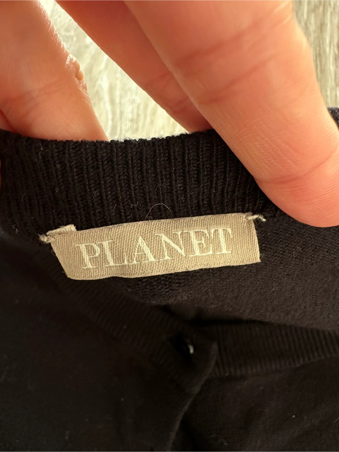 Planet - Black Button-Up Cardigan XS - photo 2