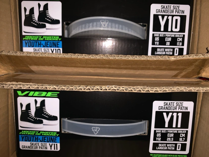 Vibe Youth Hockey Skates - Various Sizes
