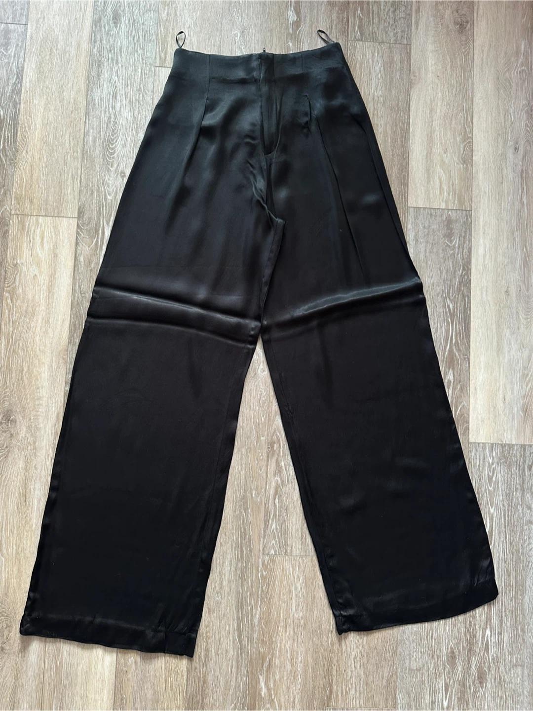 Zara Black Wide Leg Trousers XS