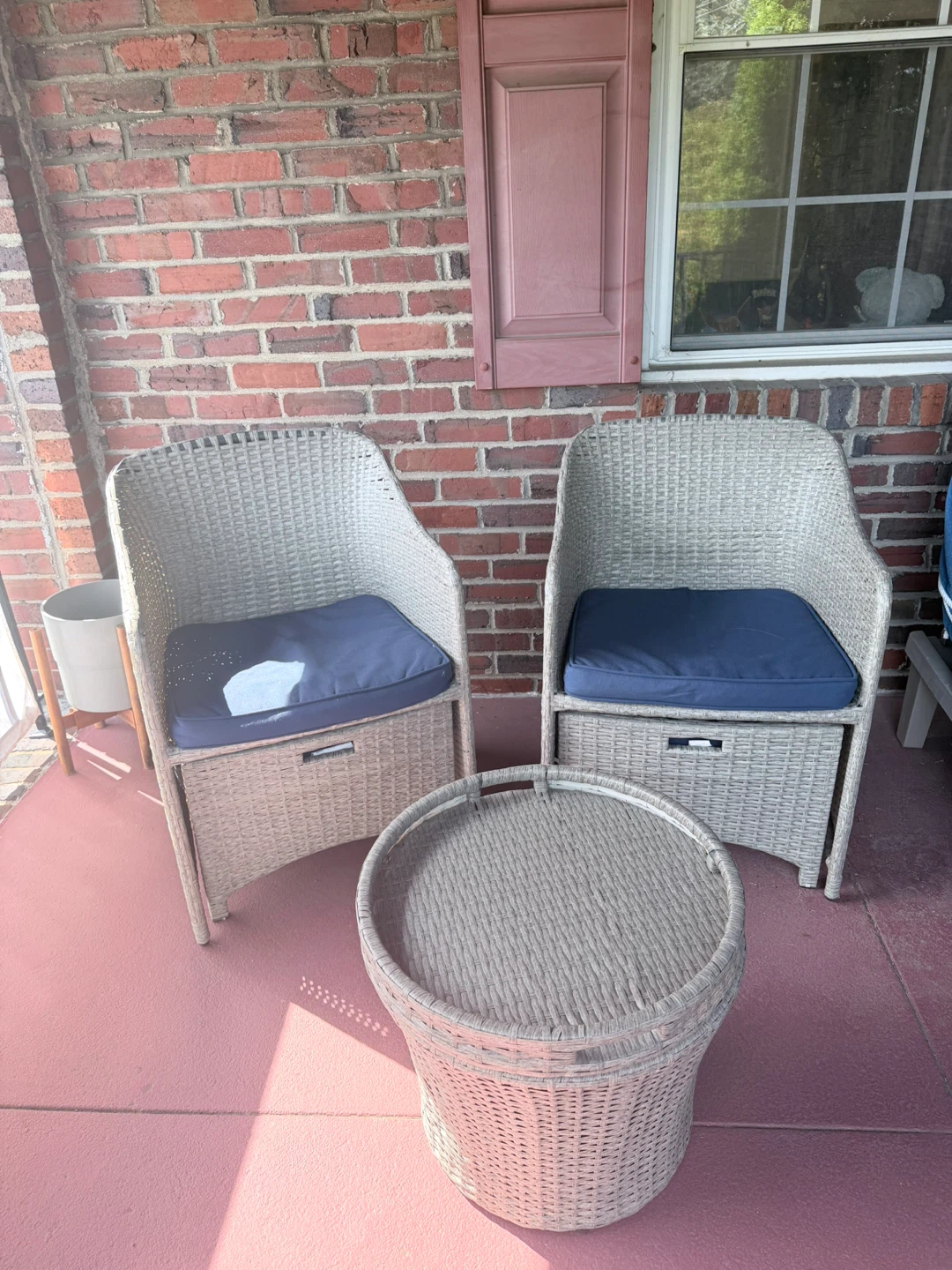 Wicker Patio Bistro Set