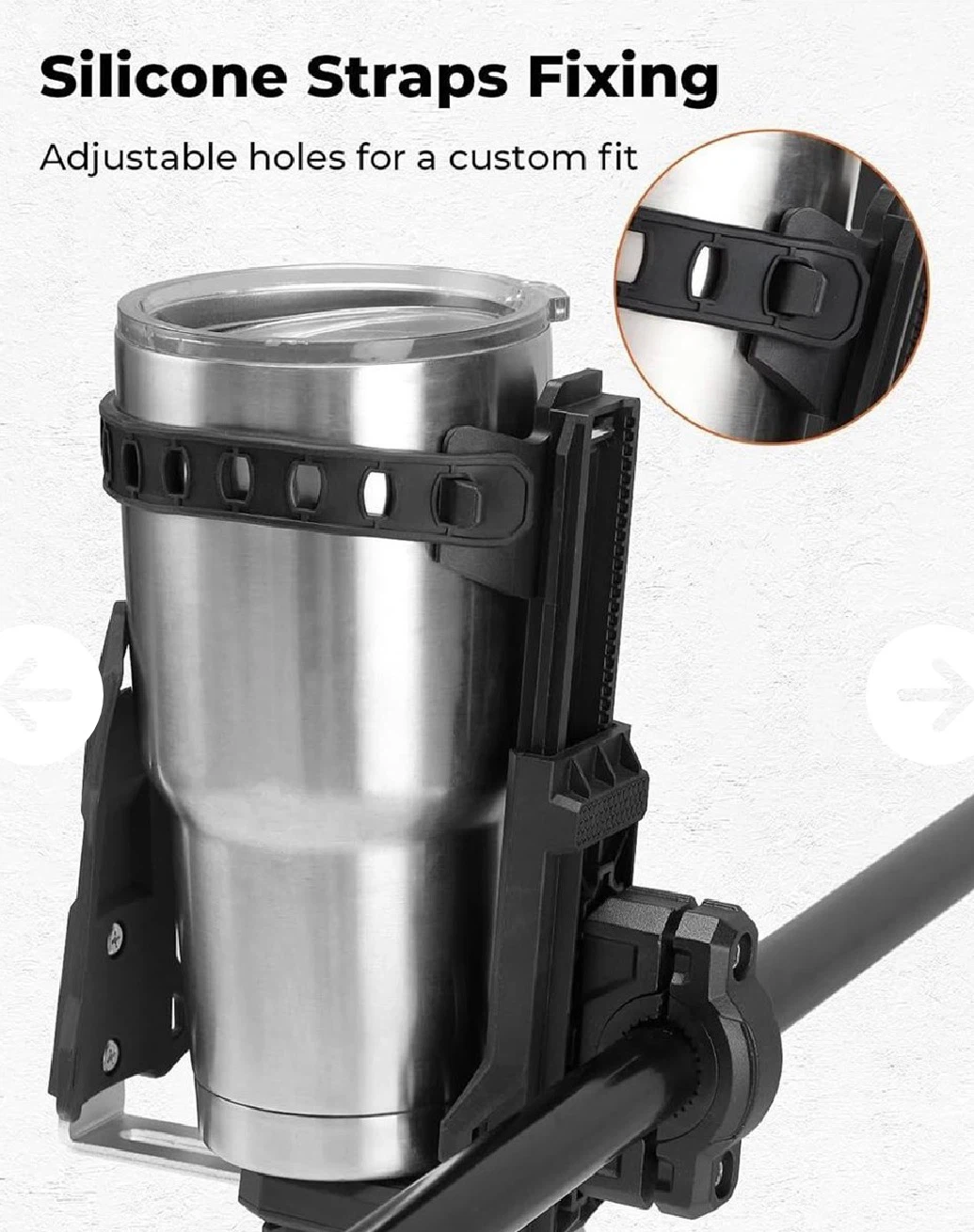 Kemimoto Adjustable Motorcycle Cup Holder - photo 4
