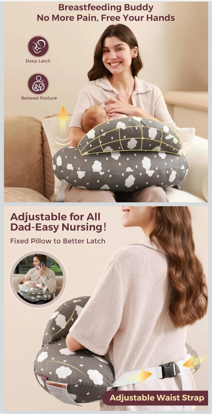 Momcozy Nursing Pillow with Safety Fence - photo 2