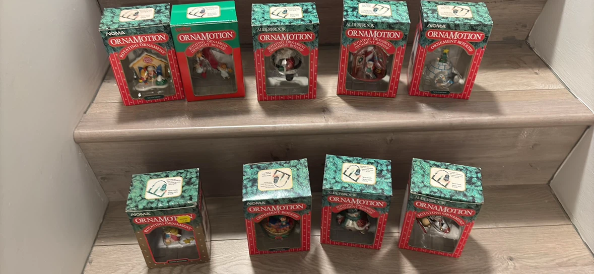 Collection of Noma and Alderbrook Ornamotion Ornaments