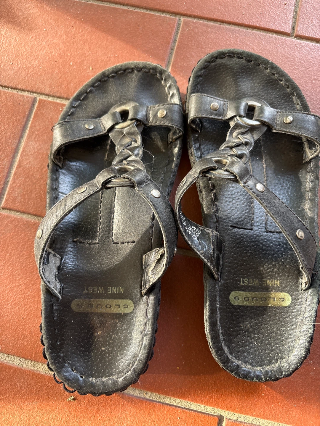 Nine West Cloud 9 Leather Sandals