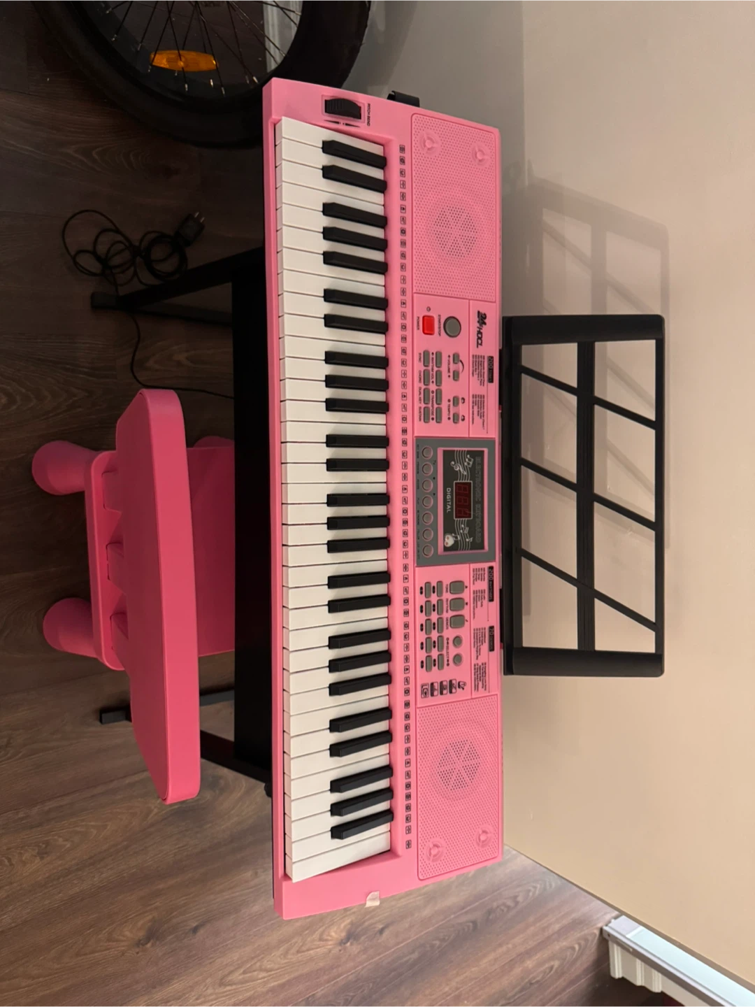 24HOCL Pink Electronic Keyboard