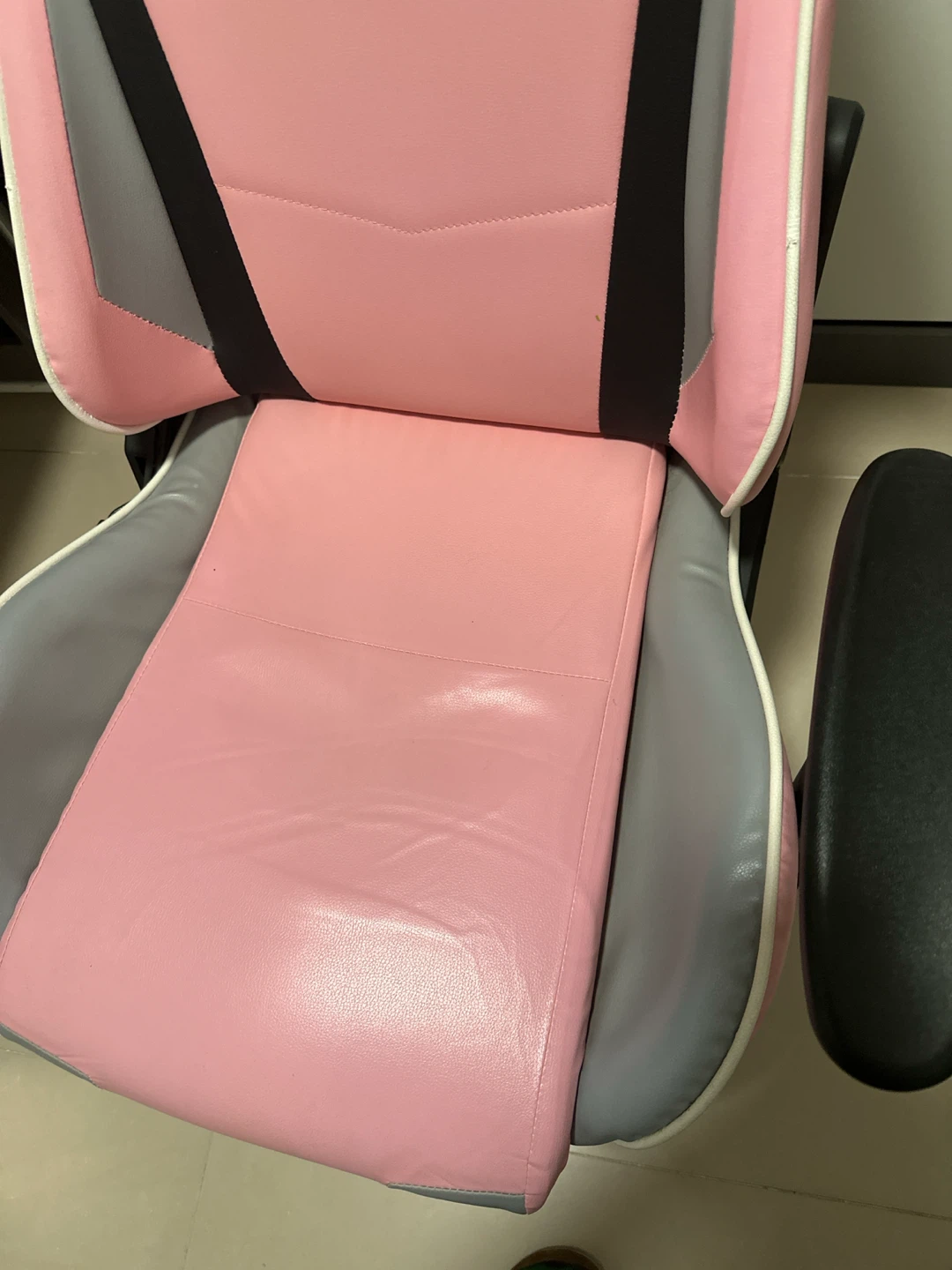 Pink and Grey Gaming Chair