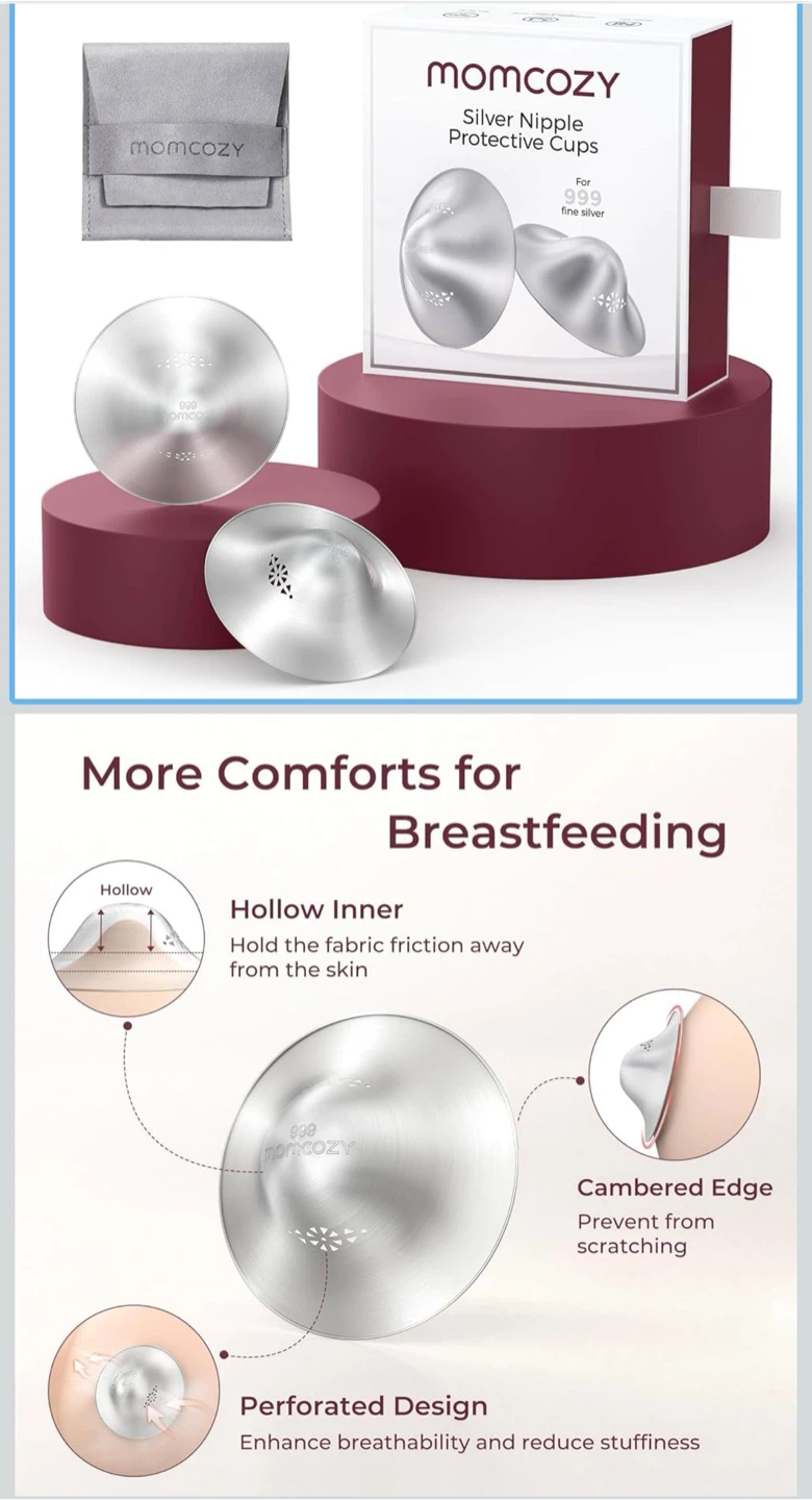 Momcozy Silver Nipple Protective Cups