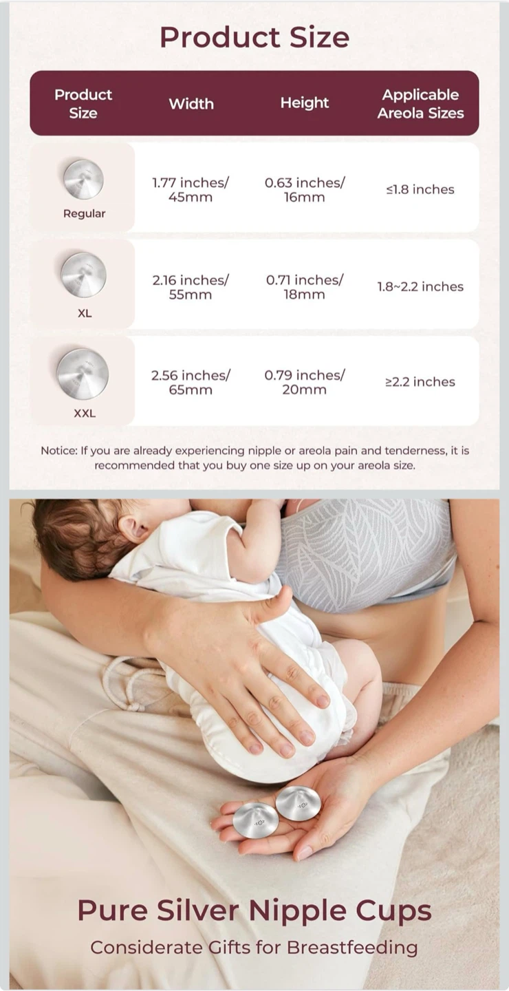 Momcozy Silver Nipple Protective Cups - photo 3