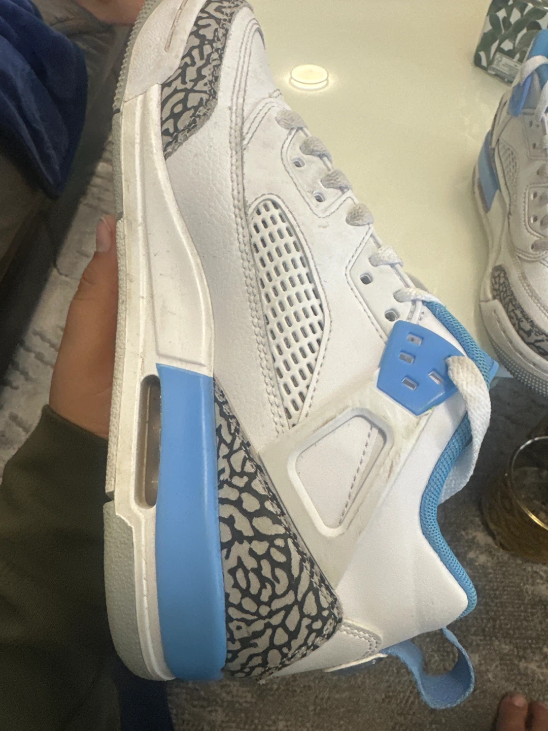 Jordan Spizike White and University Blue - photo 3