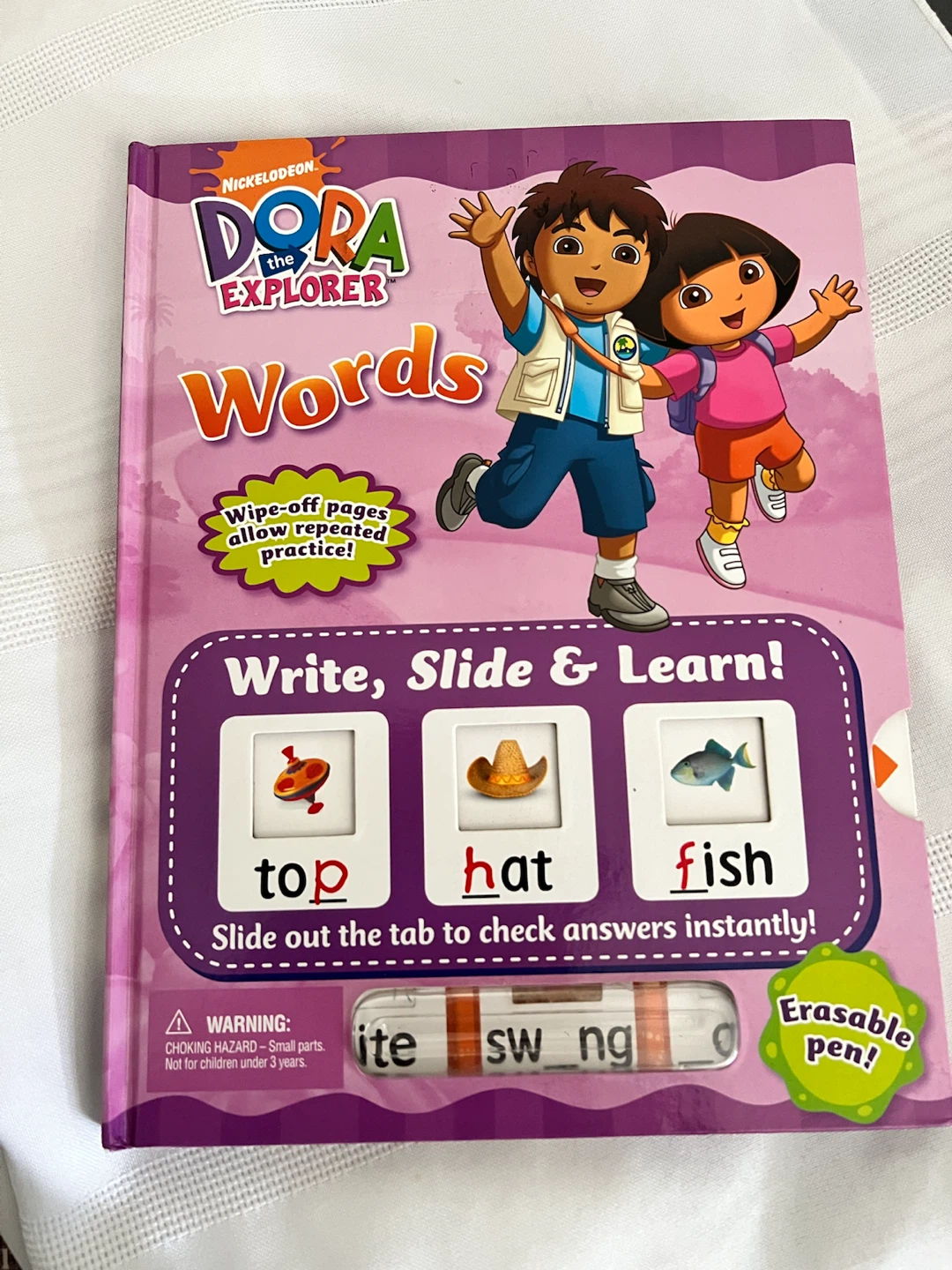 Dora the Explorer Words wipe-off activity book